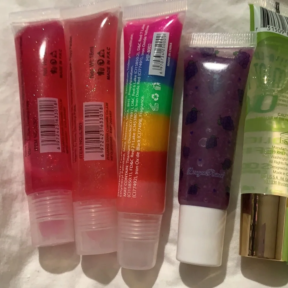 Set of 9 Squeeze Tube Lip Glosses